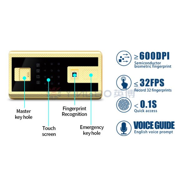 Biometric Fingerprint Lock Home Safe Box 32kg YB/RS-60