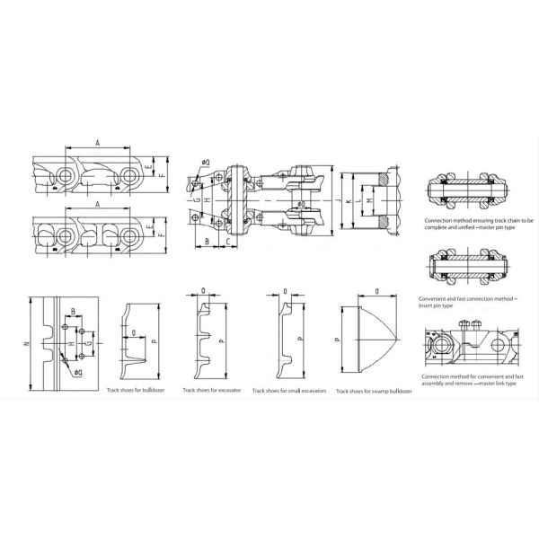 Optimal Performance Excavator Dozer Parts Track Link Chains for Heavy-Duty Excavation