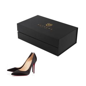 Buy cheap Empty Luxury Hard Custom Cardboard Shoe Boxes Recyclable Matte Lamination product
