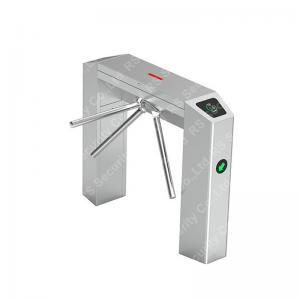 China Access Control Turnstile Gate  Coin Acceptor Gate Cost Effective 304 Stainless Steel Half Height Vertical Tripod Turnsti on sale