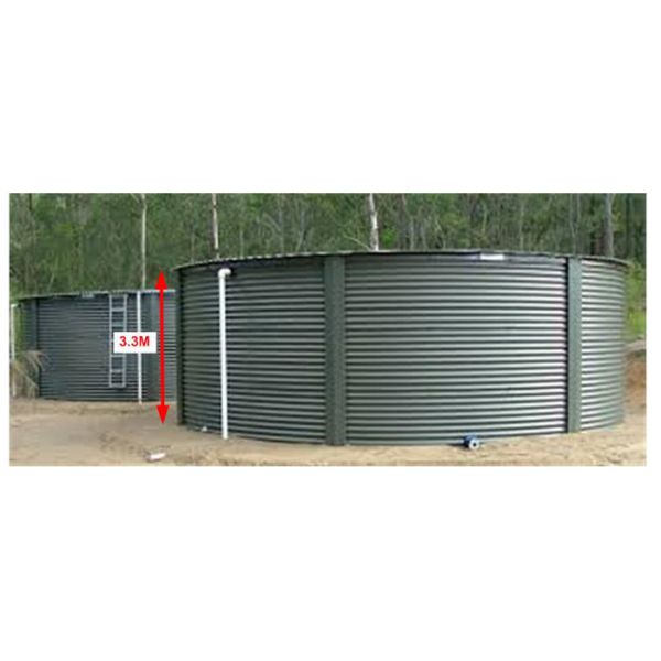 2200Cbm Flange PVC Liner 1860mm Bolted Water Tanks