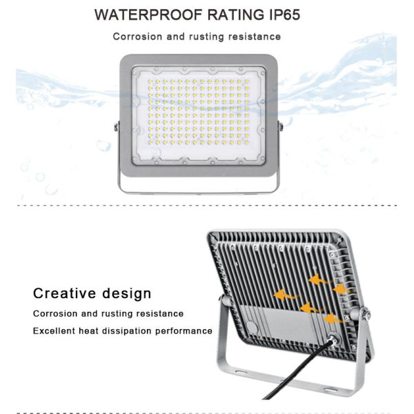 Waterproof Ip66 Outdoor Heat Resistant 100w Led Flood Lights
