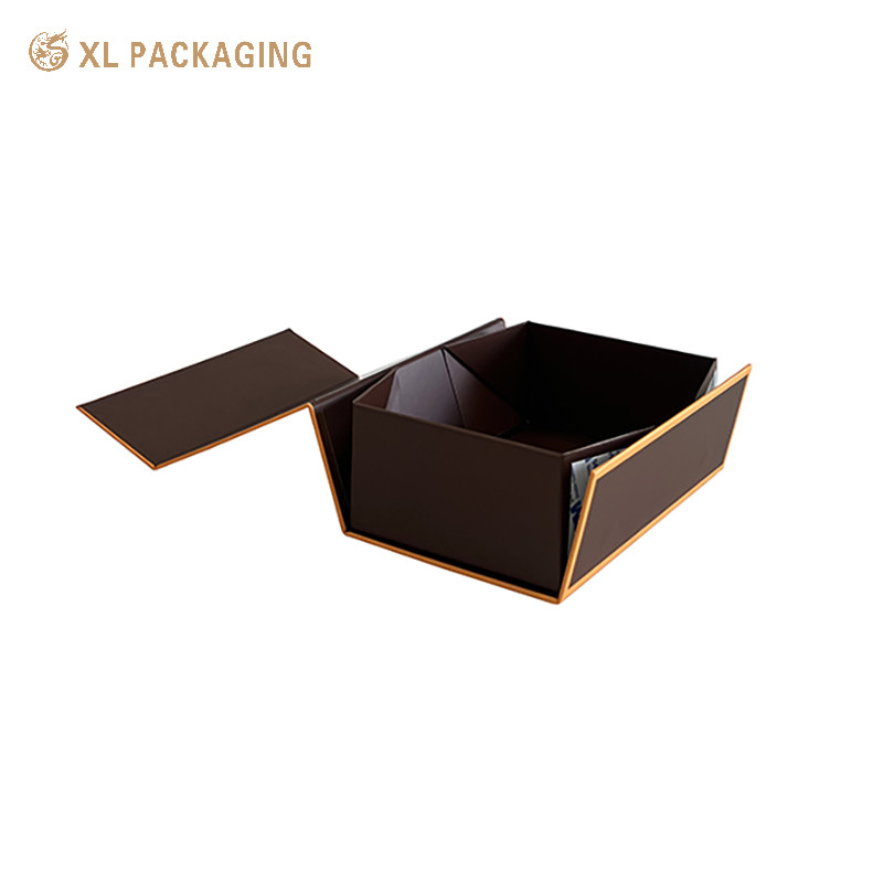 XL Packaging Custom Packaging Factory Full Color Printing Foldable Paper Boxes Book Shape Cardboard Box With Magnetic Lid