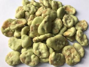 China Spicy Chilli Coated Fava Beans Health Benefits Fried Foods Low Temp Saving on sale