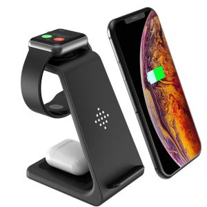 Buy cheap 5W 10W 3 In 1 Smartphone Wireless Phone Charger Station product