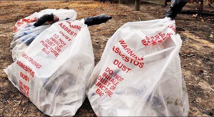 polyethylene disposal asbestos bag 33" X 50" X 6mil, Asbestos waste polyethylene disposal bag, Disposal Plastic Bag for