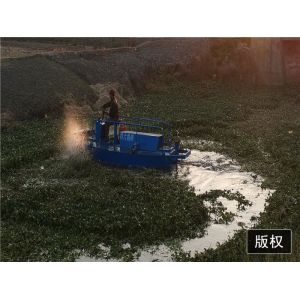 Diesel Engine 40kw Trash Skimmer Machines With Dule Wheel Knives