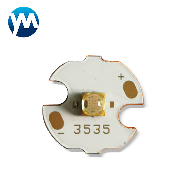 UV Copper Plate 3W LED SMD Chip 16mm For Curing Module 365nm 385nm 395nm 405nm