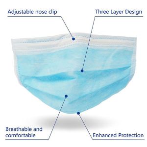 Sterile Disposable Face Mask , Personal Care Air Pollution Protection Mask