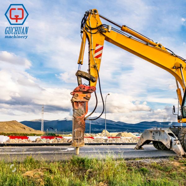 Silence Box Type Hydraulic Breaker Rock Hammer SB40 With 68mm Chisel For 4-7 tons Excavator