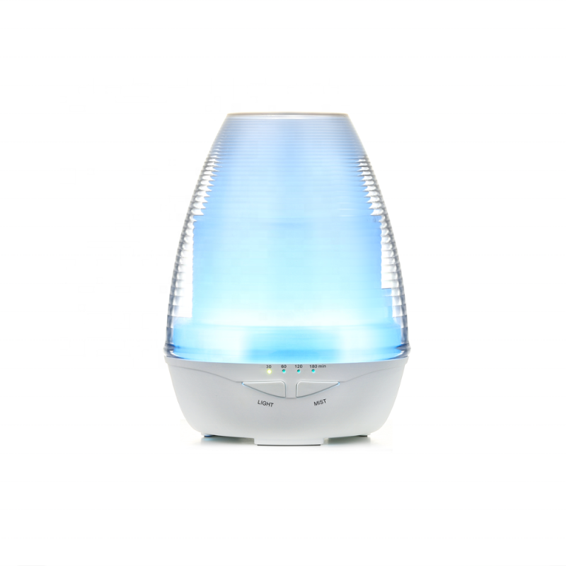 Transparent Ripple Glass Essential Oil Aroma Diffuser 150ml DC24V