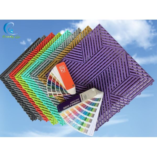 100 % Top Pp Raw Materials Garage Floor Tile High Impact Resistance