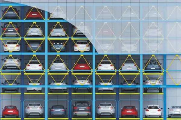Electricity Powered Horizontal Circulation Parking System With 2000kg Lifting