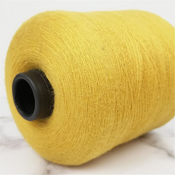 200 Colors Dyed Polyester Yarn 28S/2 2/48NM Eco Friendly Core Spun Cashmere Yarn For Knitting