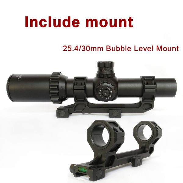 Mil Dot Illuminated Reticle Target Shooting Scope 1-8x24mm SFP Hunting Rifle Scope