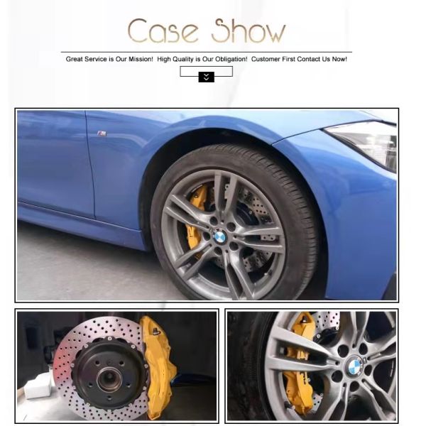 Jekit Red Aluminun Brake Caliper GT6 362*32mm Drilled Disc System