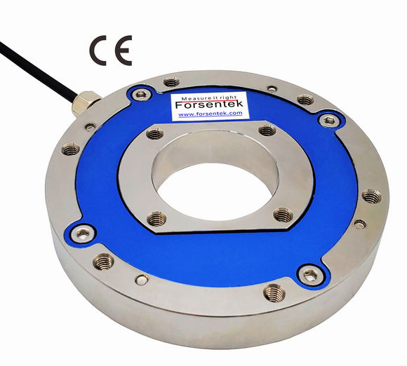 Low Profile Through Hole Reaction Torque Transducer 5Nm 10N*m Thin Torque Sensor