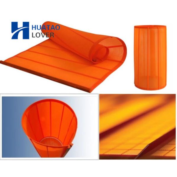 5mm Thickness Polyurethane Perforated Vibrating Screen Mesh 1040x700mm Corrosion Resistant High Screening Efficiency
