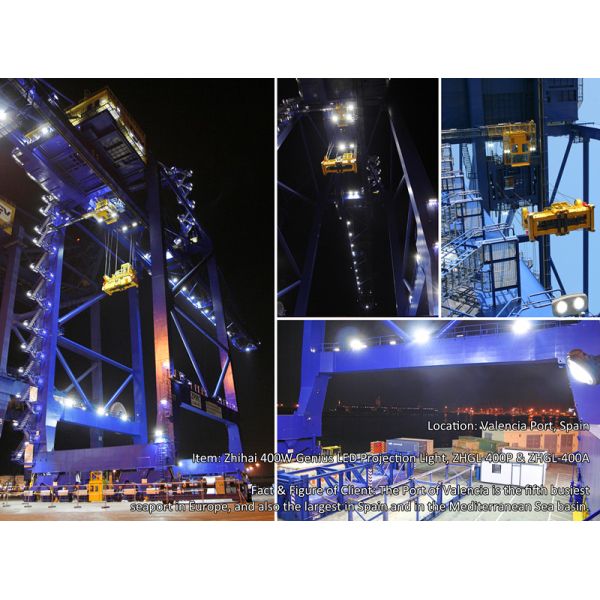 Stadium TUV Port 600w Led Crane Light Oval Outdoor Tennis Court Lighting