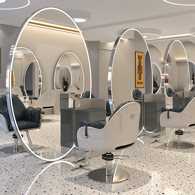 Customized LED Arched Bathroom Mirror Smart Touch Screen Vanity Mirror Anti Fog