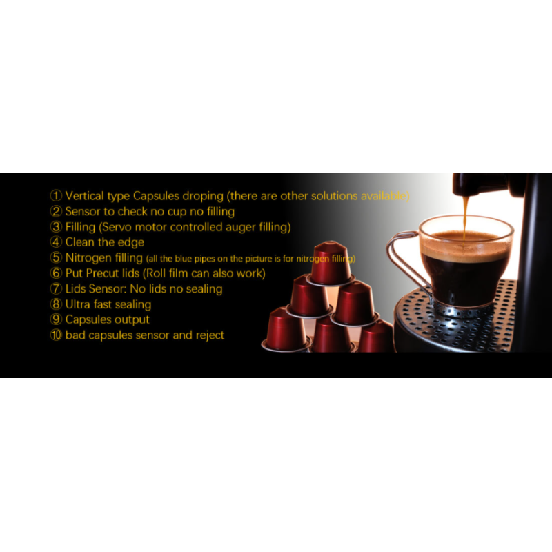 Automatic Small Scale Coffee Powder Pack Machine Capsul Coffee Machine Coffee Capsule Filling Machine