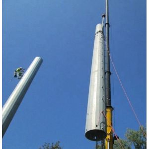 Customized Galvanized Single Tube Telecommunication Antenna Wifi Monopole