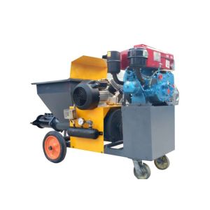 Automatic Spray Plaster Machine , Extreme Fast Cement Plaster Spray Machine