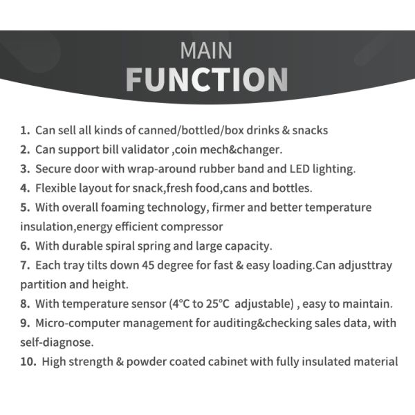 Self Service Sandwich Vending Machine , CE certificate Breakfast Vending Machine
