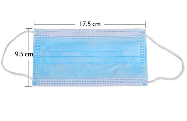 Quality Waterproof Non Woven Box 20cm Disposable Medical Face Mask for sale