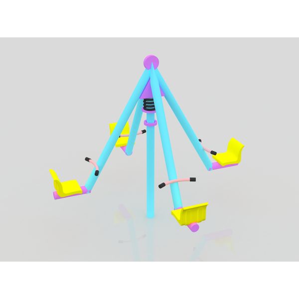 Custom 4-Seat Outdoor Seesaw for Playgrounds and Schools