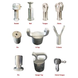 Forged Steel Porcelain Spool Insulator End Fittings