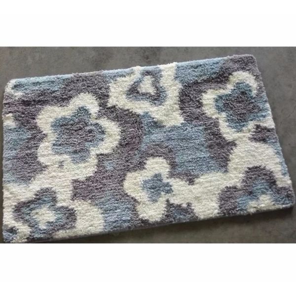 Soft Flat Door Mat Mamory Foam Rectangular Shape Shaggy Pattern