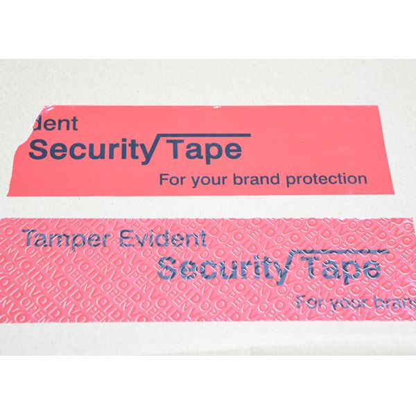 Courier Gloosy WaterProof Security Seal Tape Eco Friendly For Carton Sealing