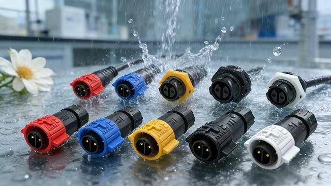 Low Current M19 Circular Waterproof Connector OEM Push Lock 14 Pin Data Connector