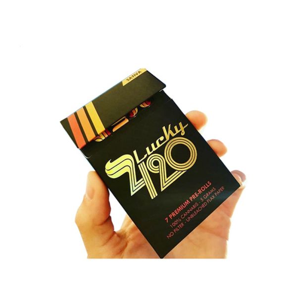 4C Printable C1S Board Cigarette Box With Gold Foil