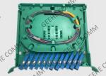 Single Mode SC UPC Fanout 12 Cores Fiber Optic PLC Splitter 0.9mm Rack Mount