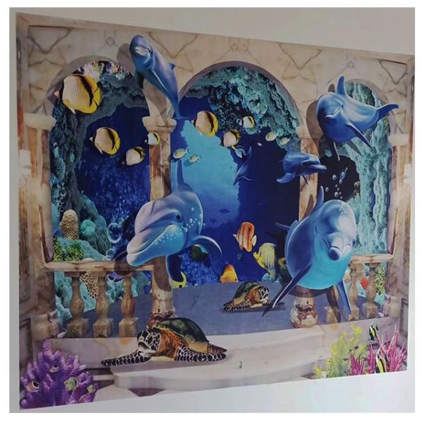 1920X1080 CMYK Automatic Wall Painting Machine