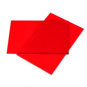 China Lightweight Translucent Red Acrylic Sheet 1050x1860mm Picture Frames Plexiglass on sale