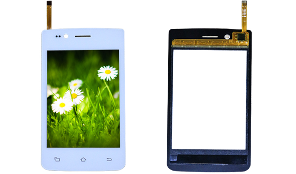 Smartphone Capacitive Touch Panel Single Touch 3.5" PC Glass Structure