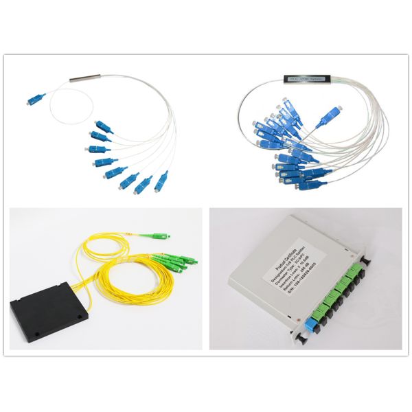 1×8 PLC Fiber Optic Splitter SM MM with Steel Tube and LSZH Jacket