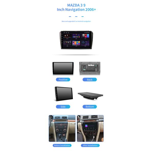 MAZDA3 2006+ Car Android GPS Navigation 4G Android Car DVD Player