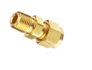 Buy cheap Double Ferrule Compression Heat Exchanger Components Brass Union Connector product