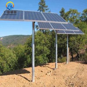 Buy cheap 105mph Steel 3 Panels Solar Panel Support Structure 60 Degree product