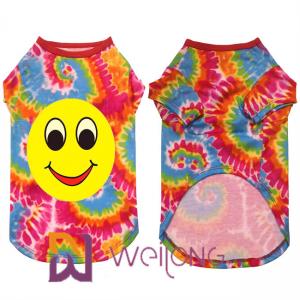 Buy cheap Digital Print Polyester Smiling Face Dog T Shirts For Large Dogs Breathable product