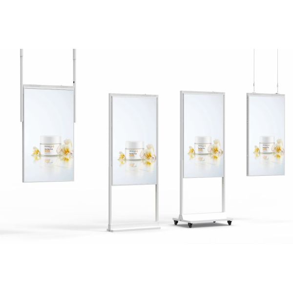 65 Inch Double Sided Digital Signage Display Outdoor Ultra Thin Frame