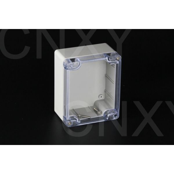 ABS Material Clear Plastic Junction Box Logo Printing With Metal Screws
