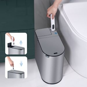 Hot Sale Rectangular Trash Can Smart Compact Smart Trash Can