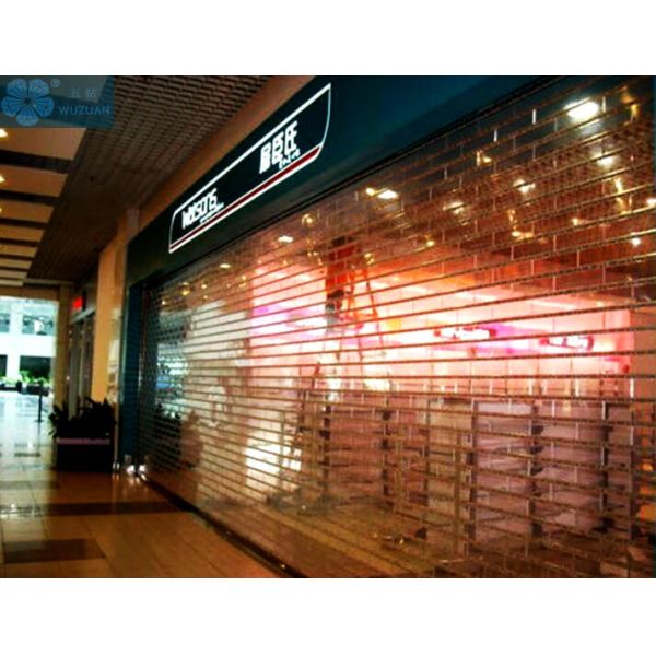 12mm Tube Polycarbonate Clear Roller Shutters For Mall
