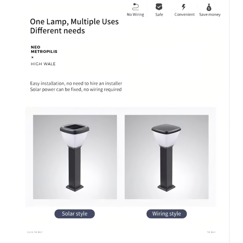 2700K Warm White Solar Garden Pathway Light IP65 Waterproof