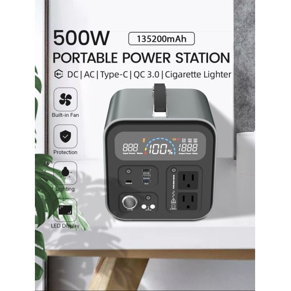 US Gifts 500W Rechargeable Portable Lithium Power Station High Speed Ebike